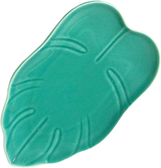 OUNONA Ceramic Leaf Plate Appetizer Serving Dish Dessert Portion Control Modern Design Dishwasher Safe