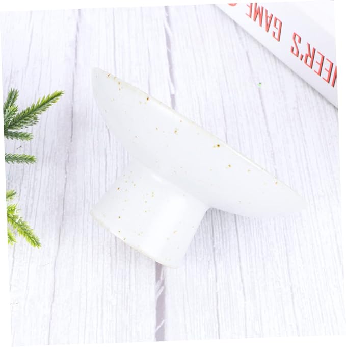 Cabilock Japanese Style Ceramic Snack Plate Handmade Dish for Sauces and Appetizers Decorative Tableware for Parties and Celebrations White Lightweight Safe Material