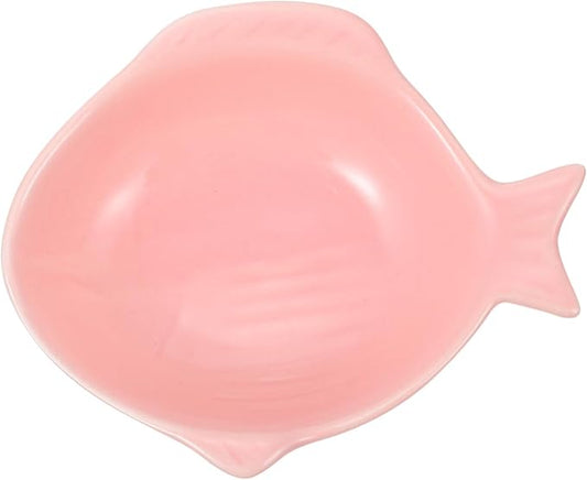 Homoyoyo Fish Shape Snack Plate Ceramic Sauce Dishes for Kitchen for Seasoning Sauce Plates Kitchen Supplies