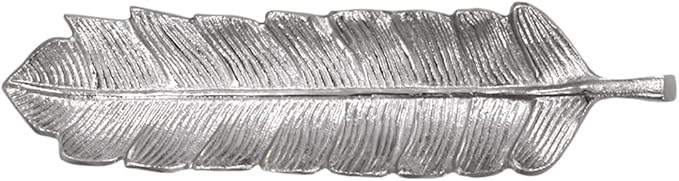 BBH Home's Handmade Silver Novelty Shaped Aluminium Tray 15.78 x 3.74 x 1.18 AMBBVK033AB2020