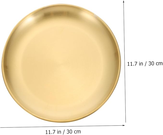 NOLITOY 2pcs Stainless Steel Serving Trays Multifunctional Appetizer Plates for Entertaining Decorative Jewelry Dishes for Home Decor Finish