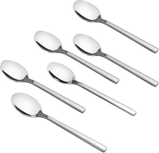 12-Piece Stainless Steel Teaspoons, Small Dessert Spoon, Children Spoons