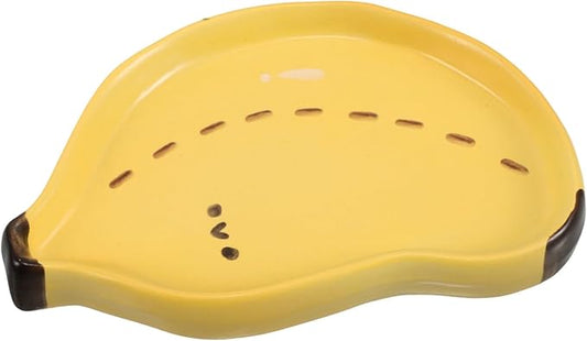 Cute Banana Shaped Plate for Dipping Sauces Dish for Snacks and Desserts Decorative Kitchen Accessory and Tableware for Home Use