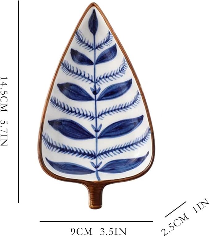 Dipping Sauce Bowls Appetizer Bowls Creative Shuttle Leaf Pattern Snack Plate Modern Fruit Plate Snack Fruit Dried Fruit Dessert Dessert Biscuit Plate Appetizer Plate Ceramic Dip Bowls Dipping Sauce B