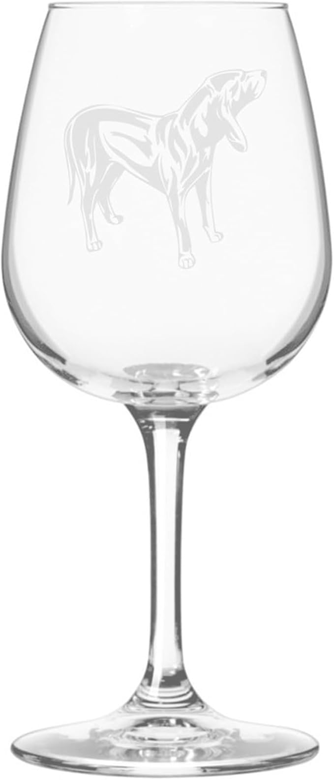 Etched Laser Art Austrian Black/Tan Hound Personalized Dog Themed Etched 12.75oz Wine Glass Custom Dog Breed Wine Glasses, Ideal for Pet Lovers, Birthday Gift for Men & Women, Personalized Gift
