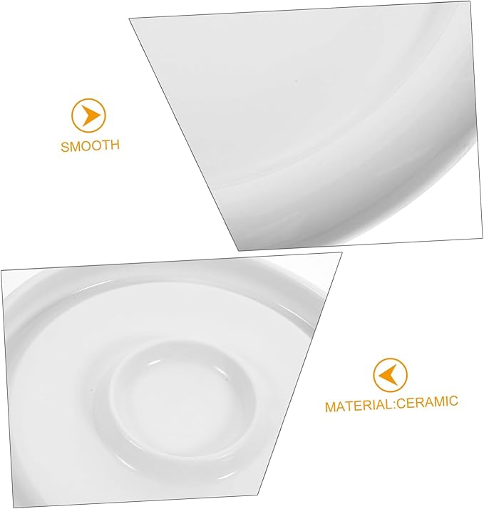 Ceramic Decorative Serving Plate Round Food Dish for Appetizers Desserts and Snacks Break Resistant and Easy to Clean Versatile Use for Parties and Everyday Dining