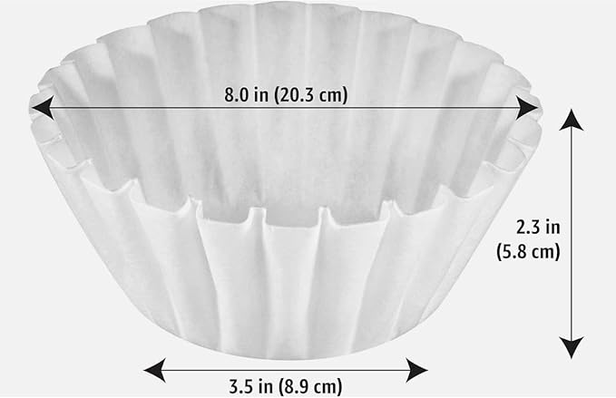 Coffee Filters 8-12 Cup, 200 Count, Basket Coffee Filter, Paper Filters White