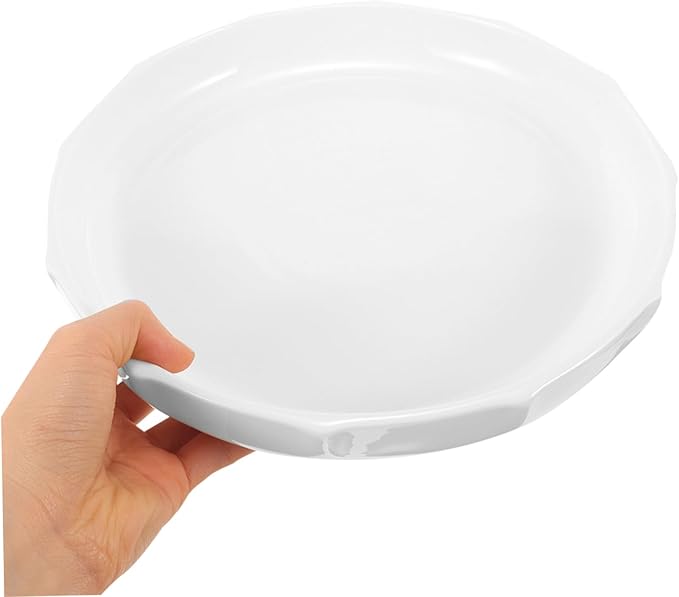 Alipis Ceramic Soup Plate Porcelain Dish for Kitchen Dining Versatile Serving Plate for Appetizers Main Courses and Desserts Modern Minimalist Design Leaf Pattern