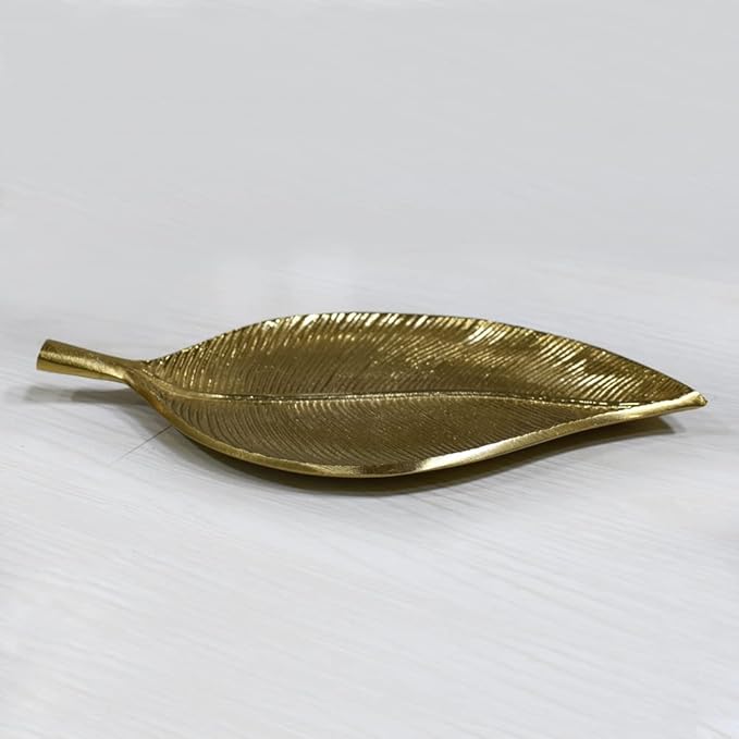 BBH Home's Handmade Gold Novelty Shaped Aluminium Tray 10.82 x 6.10 x 0.78 AMBBVK037AB2020