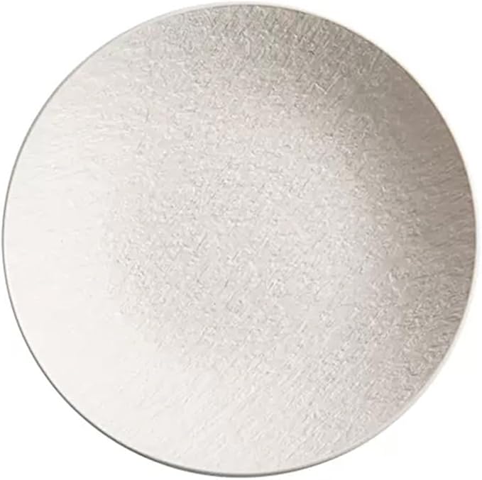 Party Supplies Fruit Tray Household Deep Plate Ceramic Salad Bowl Soup Plate White Rock Dish Household Kitchen Restaurant Plate Round Frosted Dining Plate Party Plates ( Color : B , Size : 11.14in )
