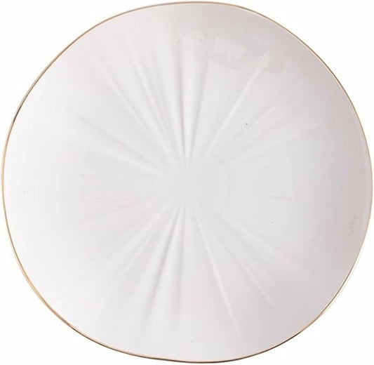 SONGCHAO Party Supplies Creative Gradient Ceramic Plate Dinner Plate Household Dessert Plate Salad Plate Fruit Plate Simple Dinner Plate Party Plates (Color : B, Size : 003)