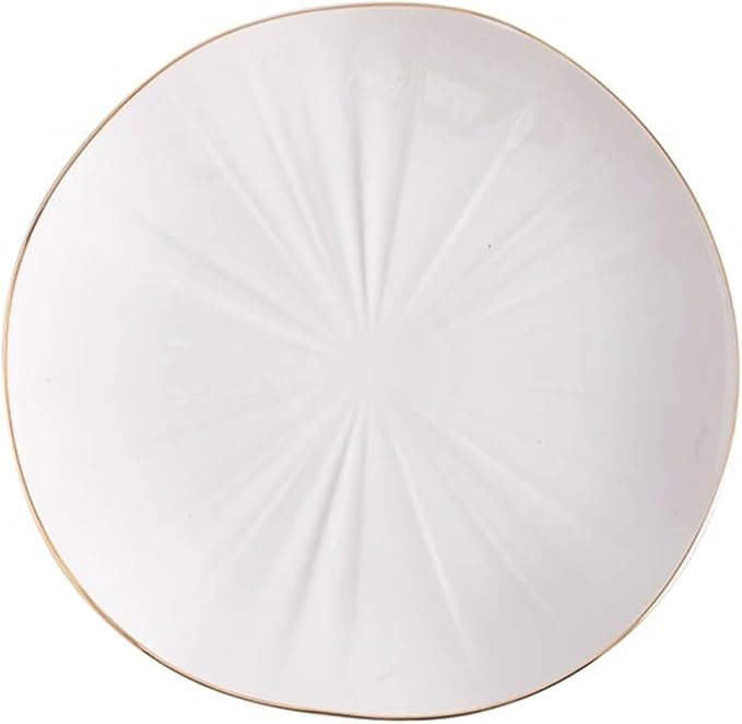 SONGCHAO Party Supplies Creative Gradient Ceramic Plate Dinner Plate Household Dessert Plate Salad Plate Fruit Plate Simple Dinner Plate Party Plates (Color : B, Size : 001)