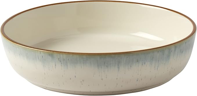 Tabletops Gallery Speckled Farmhouse Collection- Stoneware Dishes Service for 4 Dinner Salad Appetizer Dessert Plate Bowls, 12 Piece Hanover Dinnerware Set in Teal