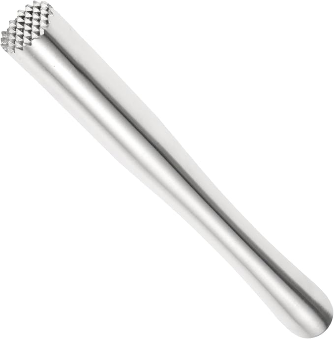 Stainless Steel Bar Muddler 9 Inch Ice Crusher and Lemon Hammer for Cocktail Mixing Fruit Crushing Home Bar Restaurant Party Use