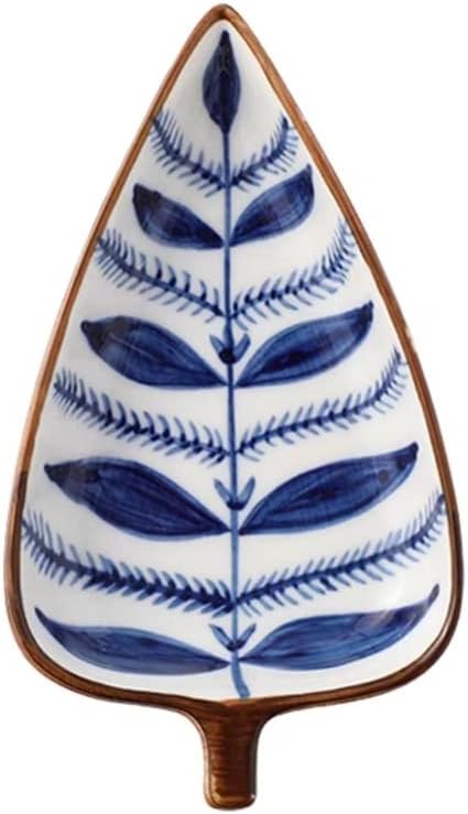 Dipping Sauce Bowls Appetizer Bowls Creative Shuttle Leaf Pattern Snack Plate Modern Fruit Plate Snack Fruit Dried Fruit Dessert Dessert Biscuit Plate Appetizer Plate Ceramic Dip Bowls Dipping Sauce B
