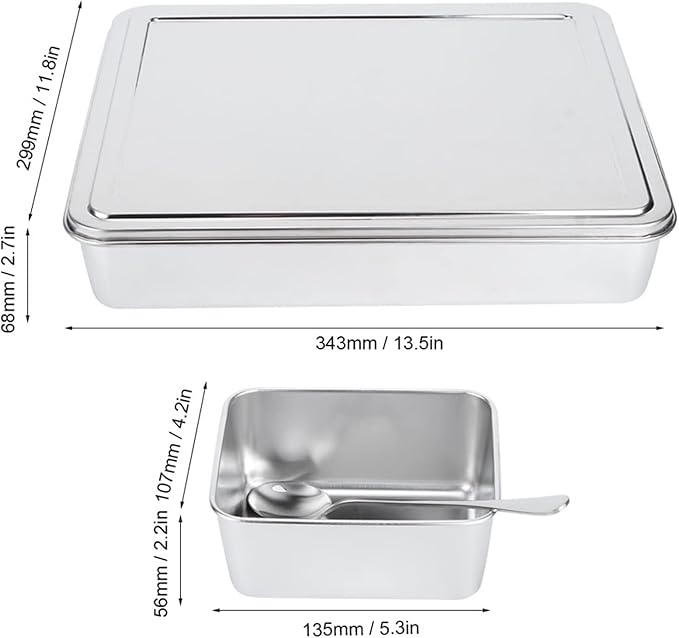 Condiment Containers with Lids, 6 Grids Salt and Sugar Container Sets, Spice Containers with Spoon, Divided Food Storage Containers Condiment Caddy Condiment Dispenser