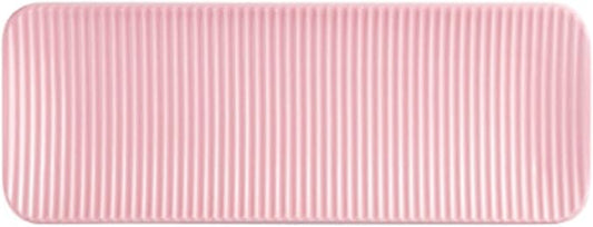 Seasoning Plate Striped Seramic Slice Rectangular Plate Nordic Style Appetizer Snack Fruit Cake Serving Tray Presentation Serveware Ceramic Sauce Plate (Color : A