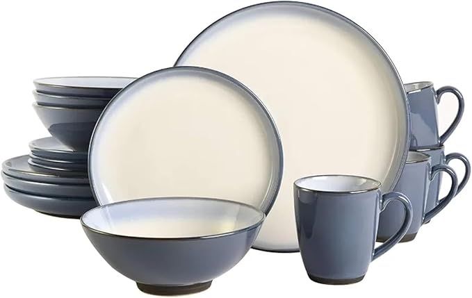 Family Hotel Tableware Stoneware Dinnerware Set Service for Four Dishes and Plates Sets