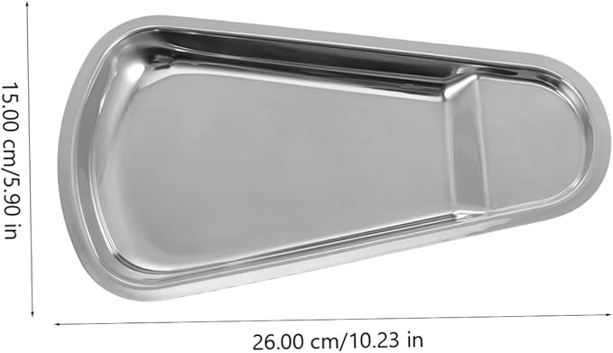 LIFKOME Stainless Steel Serving Tray Clip Storage Tiered Serving Dish Soup Ladle Buffet Plate for Kitchen