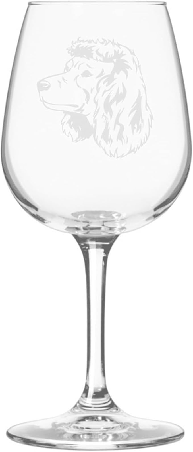 Etched Laser Art American Water Spaniel Personalized Dog Themed Etched 12.75oz Wine Glass Custom Dog Breed Wine Glasses for Pet Lovers, Unique Birthday Gift for Men & Women, Personalized Gift