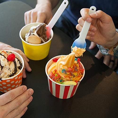 1000-Count XL Color Changing Ice Cream Plastic Spoons | Changes Yellow to Orange When Cold | Perfect for Desserts, Yogurts, Ice Cream | Frozen Dessert Supplies