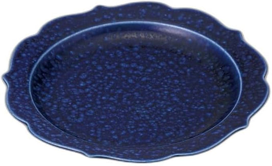 Ryoka Gunblue 9.4 inch (24.4 x 24.4 x 3.2 cm) | Appetizer Plate, Setomonohonpo