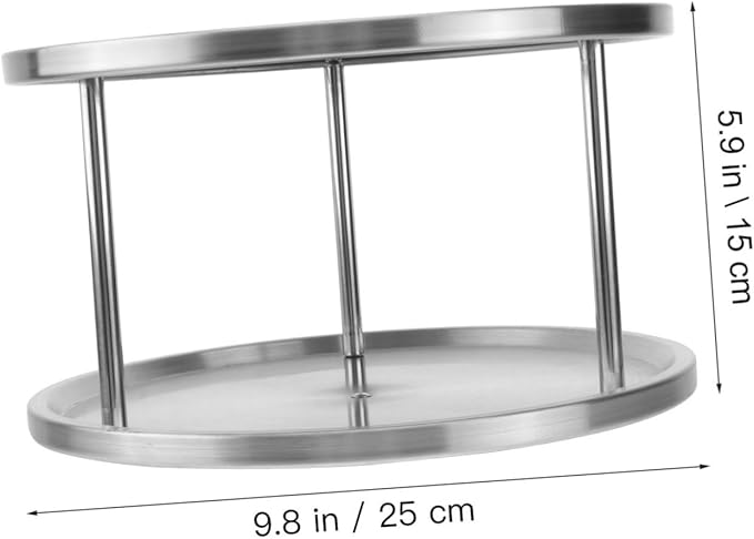 Luxshiny Stainless Steel Seafood Plate Crimped Smooth Snack Food Serving Tray for Restaurant Kitchen Silver Texture Home Serving Dish