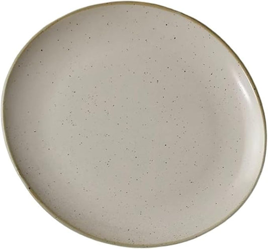 SONGCHAO Party Supplies Plate Ceramic Household Dishes Breakfast Lunch Dinner Afternoon Tea Steak Household Commercial Kitchen Fruit Tray Party Plates (Color : 014)
