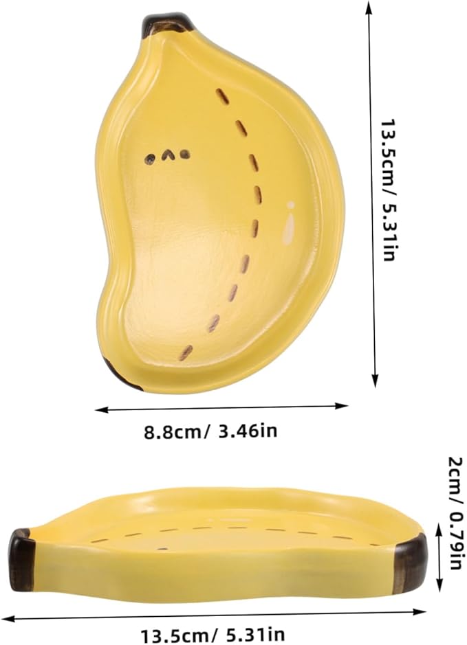 Creative Cute Ceramic Plate for Home Use Hand-painted Snack and Sauce Dish Delicate Serving Platter for Fruits and Appetizers