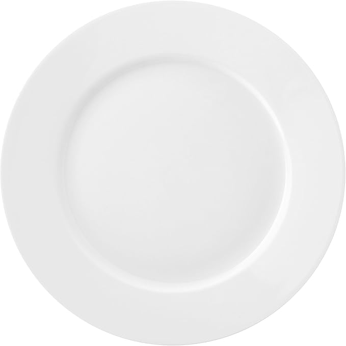 Everyday White Fitz and Floyd Classic White Rim Appetizer Plates, Set of 6