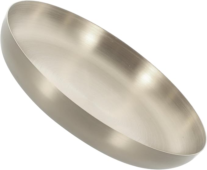 PRETYZOOM Stainless Steel Steak Plate Meat Platter Candy Tray Silver Serving Tray Set