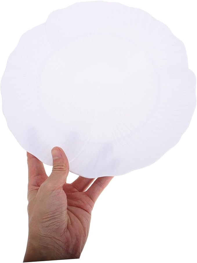 Cabilock Petal Plate Bowl Decorative Dinner Plates Ceramic Dessert Serving Trays for Wedding Home Decor