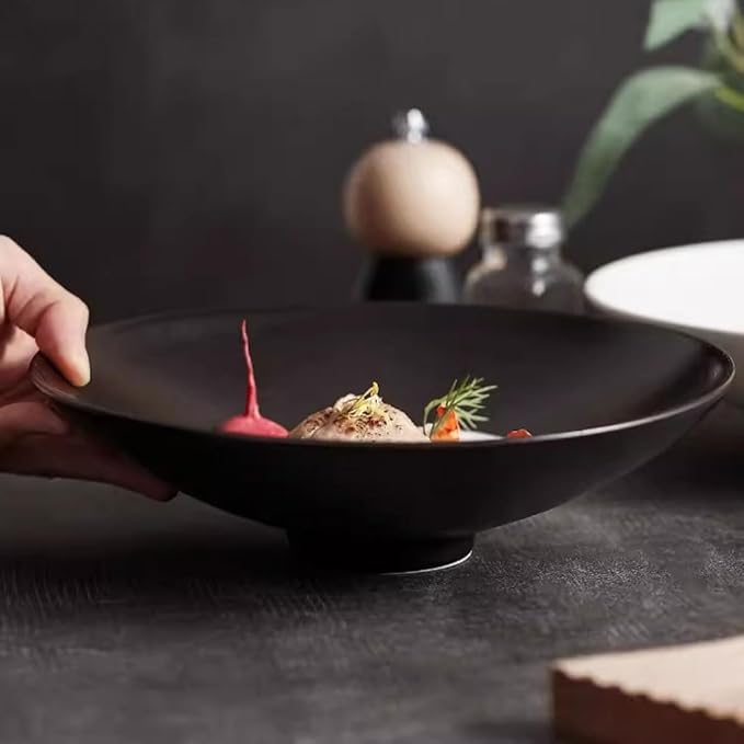 Kitchen Plates White Ceramic Western Food Plate Kitchen Dish Plate Home Salad Plate Cold Dish Plate Restaurant Appetizer Plate Restaurant Plates