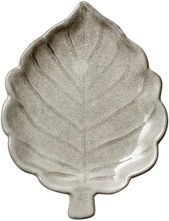 Snack Bowls Snack Plate Appetizer Ceramic Plate Unique Condiment Plate Snack Plate Leaf-Shaped Small Plate Fruit Dessert Plate 5pc Snack & Dip Bowls,B