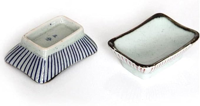Dipping bowl,Ceramic Sauce Dishes,Set of 2 Ceramic Appetizer Plates Sauce Dishes Soy Sauce Dipping Plates Appetize Bowls Side Dishes Serving Dish for Kitchen Home(6.5inch)