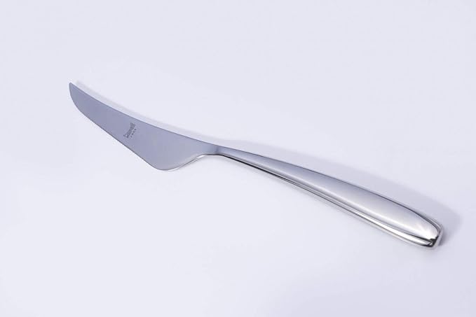 MEPRA Avanguardia Cake Serving Set [13 Piece Set] Polished Silver Finish, Dishwasher Safe Cutlery
