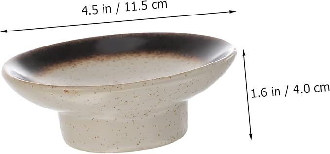 3 Pcs Japanese Ceramic Snack Plates – Household Seasoning Dishes Microwave Dishwasher Safe for Appetizers and Dipping