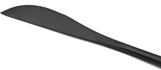 Matte Black Silverware Set, Uniturcky Satin Finish 20-Piece 18/10 Stainless Steel Flatware Set Knife Fork Spoon, Tableware Cutlery Sets Service For 4,Utensils For Kitchens Camping And Party