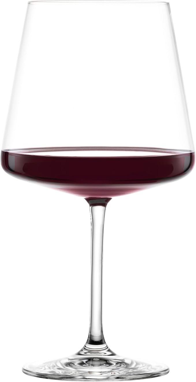 Schott Zwiesel MioVino German Made Crystal Glass, 23 Oz. Burgundy (Set of 4), Clear