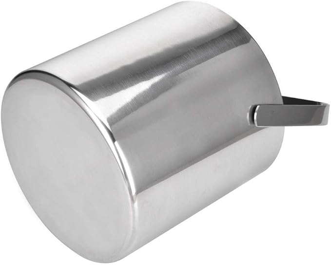 Stainless Steel Ice Cube Container Double Walled 1.3L Ice Bucket Container with Tongs Lid and One Small Metal Ice Scoop