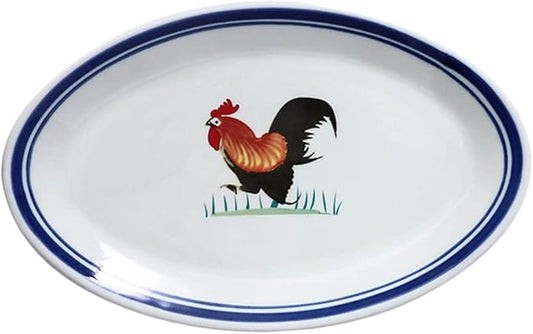 Alipis 1Pc Vintage Ceramic Snack Plate Hot Pot Dish for Home Tableware for Serving Appetizers Fruits and Barbecue at Parties Weddings and Gatherings