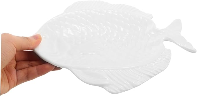 Bowls for Sauce, Fish Plate Small Appetizer Plates Serving Small Sauce Bowls Small Bowls for Dipping Fish Platter Food Tray Fish Shaped Plate Ceramic Dishes Dipping