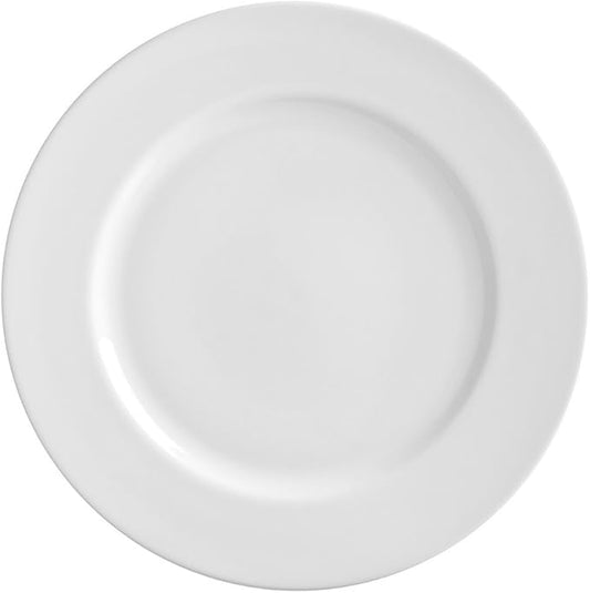 10 Strawberry Street Royal White 11.875" Charger Plate, Set of 6, White