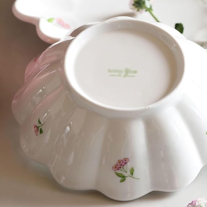 FAREWELL Dipping Bowls Soy Sauce Plate Flower Shape Ceramic Mini Condiment Dish Side Dish Appetizer Plate Sushi Soy Dip Bowl Serving Plate Set Appetizer Bowls (Color : B)