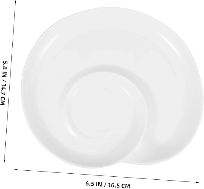 Divided Plate for Dinner Ceramic Plate Portion Control Appetizer Serving Tray Creative Dessert Tray