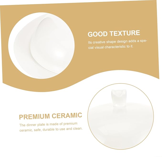 LIFKOME Elegant Ceramic Plate Lid for Wedding Family Gathering Banquet Restaurant Hotel Bakery