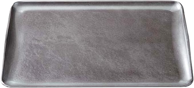 Tabletop Tray/Bon, Non-Slip Treatment, Made in Japan, Slender Tray, Silver Cloud Flow Shak1