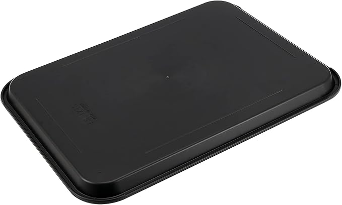 10 Pack Black Plastic Fast Food Tray, 14 x 10 Inch Plastic Cafeteria Trays with Textured Surface, Rectangular Fast Food Serving Trays for Serving and Carrying Food in Restaurant Cafeteria