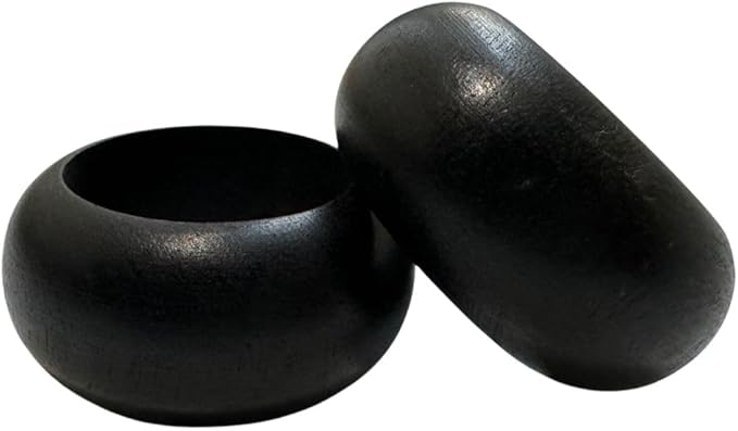 Napkin Holder Set of 12 Handmade Stylish Acacia Wood Dining Table Black Napkin Holder Classic Everyday Thanksgiving Holiday Christmas Festive Party Gift Farmhouse Décor