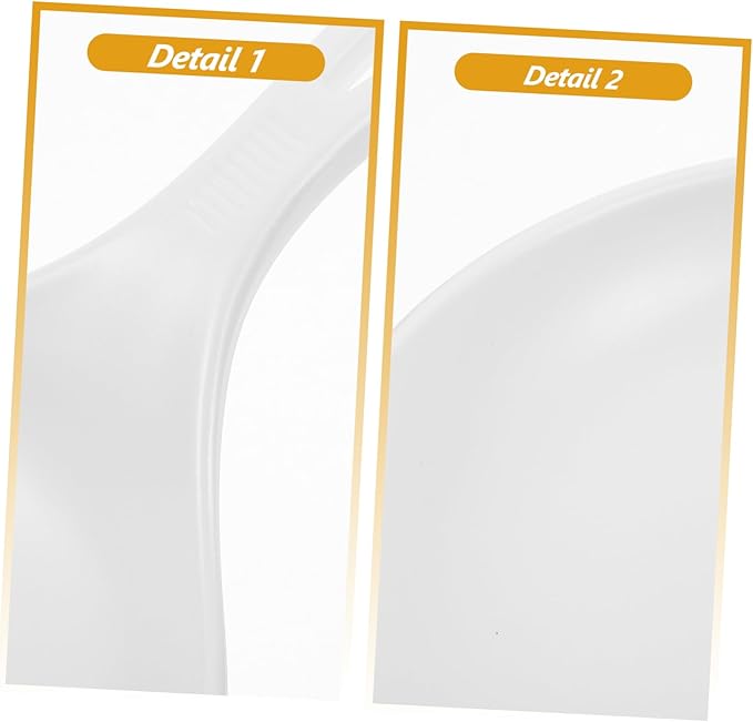 VALICLUD 2pcs White Handle Serving Platters Snack and Appetizer Plates Portable Sauce Dish for Family Gatherings Parties Weddings and Restaurants